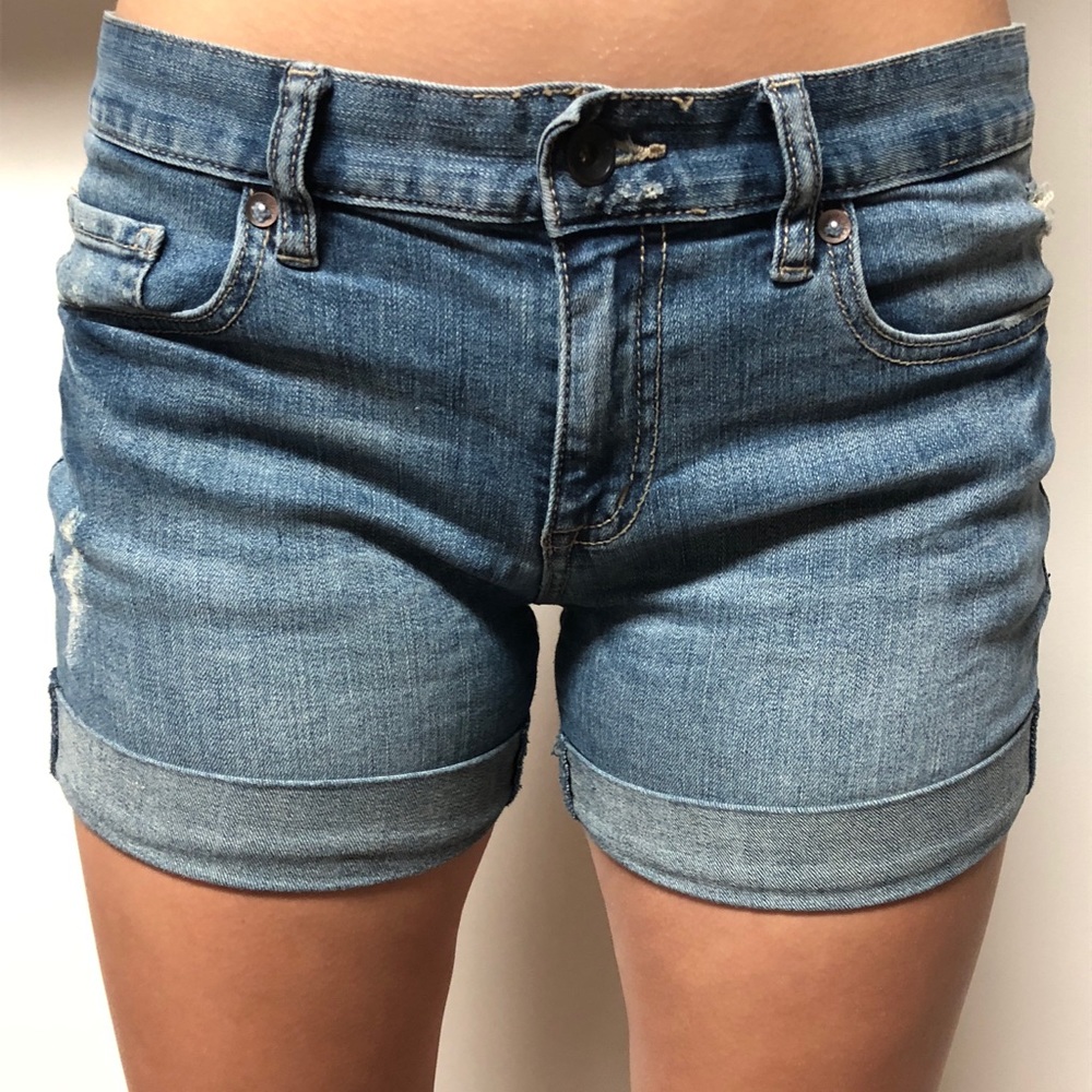 Blue jean shorts